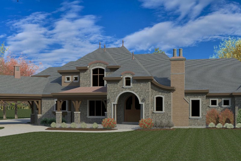 Dream House Plan - European Exterior - Front Elevation Plan #920-126