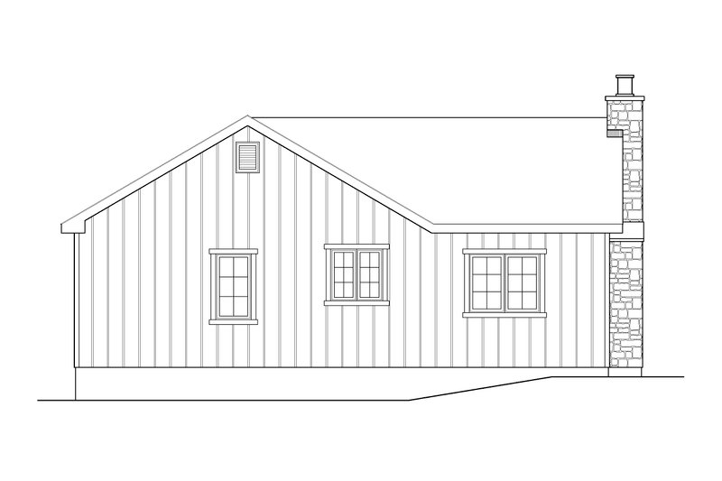 Home Plan - Exterior - Other Elevation 1 for Cottage House Plan #22-638 - 2 bed, 1 bath