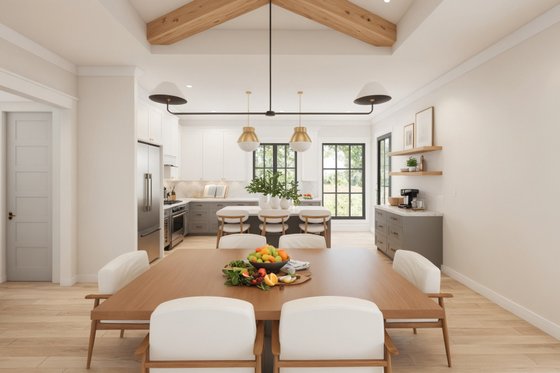 Interior - Dining Room 1 for Farmhouse House Plan #1074-115 - 3 bed, 2.5 bath