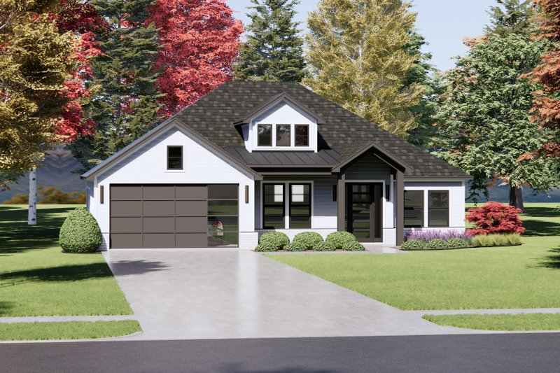 Architectural House Design - Exterior - Front Elevation 5 for Country House Plan #1096-113 - 3 bed, 2 bath
