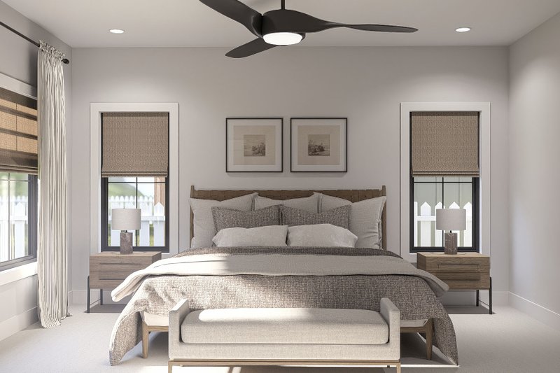 Architectural House Design - Interior - Master Bedroom for Traditional House Plan #455-718 - 1 bed, 2.5 bath