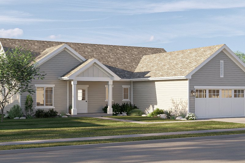 House Design - Exterior - Other Elevation for Traditional House Plan #455-323 - 3 bed, 2 bath