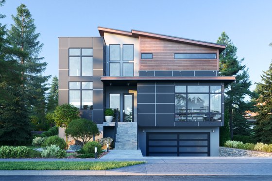 one floor home design exterior