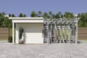 Beach Style House Plan - 2 Beds 2 Baths 745 Sq/Ft Plan #1106-63 