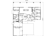 Adobe / Southwestern Style House Plan - 3 Beds 2 Baths 1946 Sq/Ft Plan #1-1383 