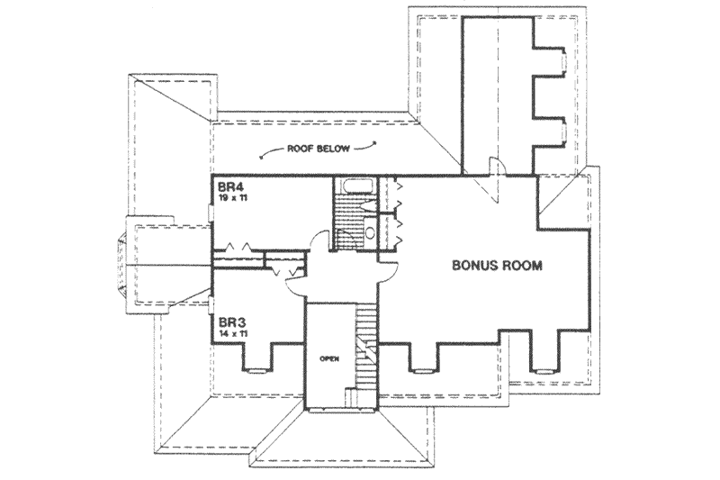 House Plan Design - Floor Plan - Upper Floor for Country House Plan #30-187 - 4 bed, 3 bath