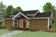 Cabin Style House Plan - 2 Beds 2 Baths 640 Sq/Ft Plan #504-8 ...