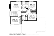 European Style House Plan - 4 Beds 2.5 Baths 1864 Sq/Ft Plan #70-701 