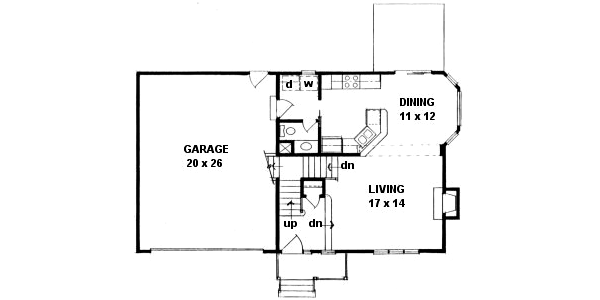 Farmhouse Floor Plan - Main Floor Plan #58-187