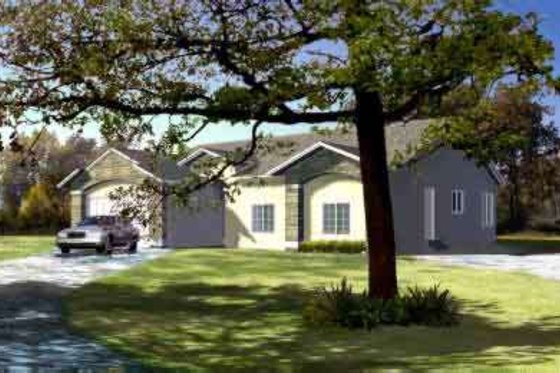 Exterior - Front Elevation for Traditional House Plan #1-581 - 3 bed, 2 bath