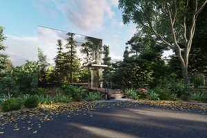 Dream House Plan - Modern Exterior - Front Elevation Plan #123-125