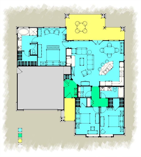Architectural House Design - Ranch Floor Plan - Other Floor Plan #489-12