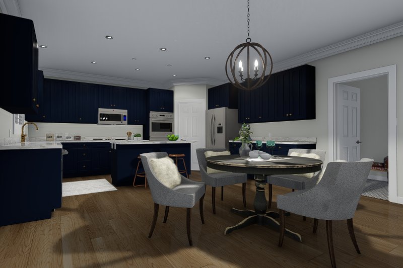 House Design - Interior - Dining Room 1 for Traditional House Plan #1060-67 - 3 bed, 2 bath
