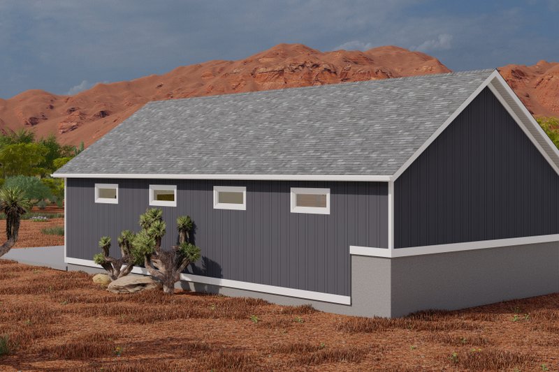 Dream House Plan - Exterior - Rear Elevation for Traditional House Plan #1060-113, 0.5 bath