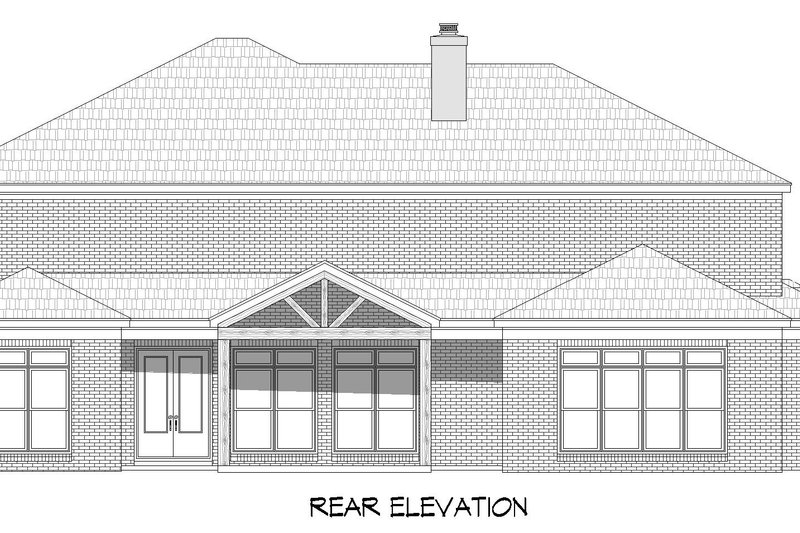 Dream House Plan - Exterior - Rear Elevation for Contemporary House Plan #932-923 - 5 bed, 4.5 bath