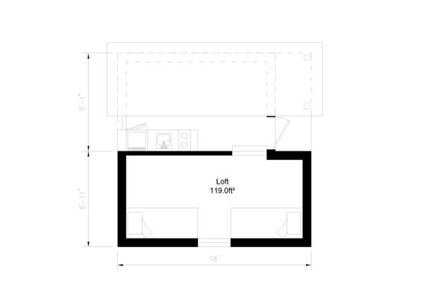 Modern Floor Plan - Upper Floor Plan #549-11