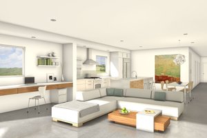 Interior - Other 3 for Modern House Plan #497-25 - 2 bed, 2 bath