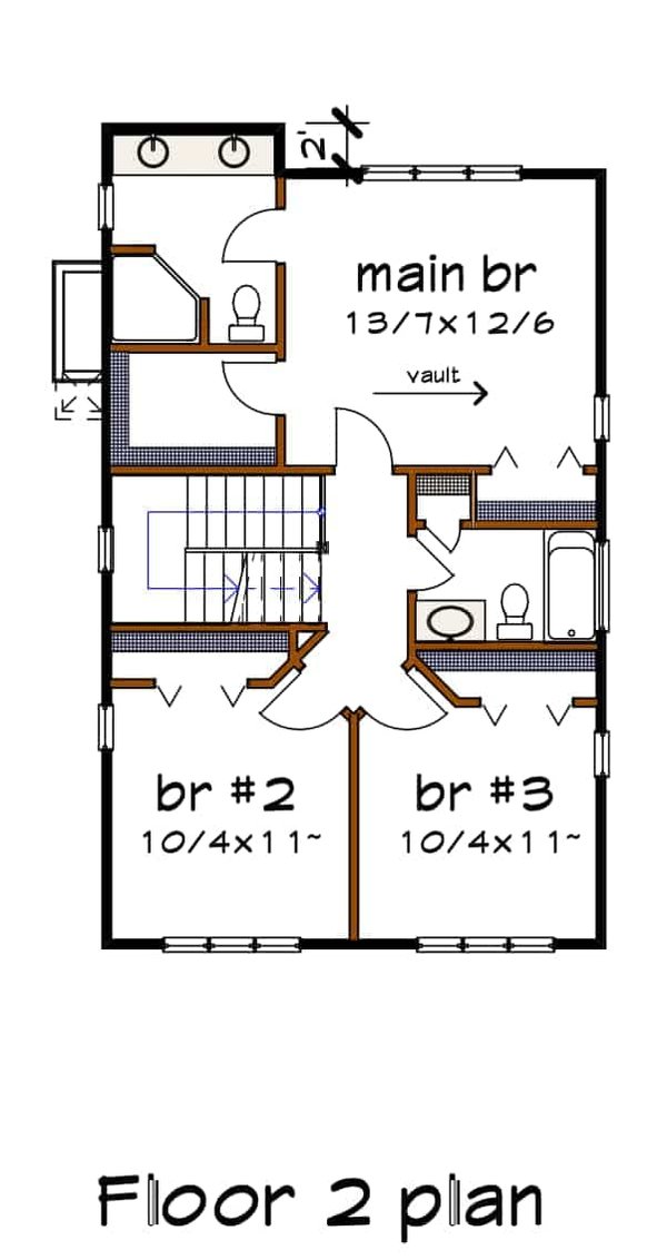 Dream House Plan - Modern Floor Plan - Upper Floor Plan #79-294