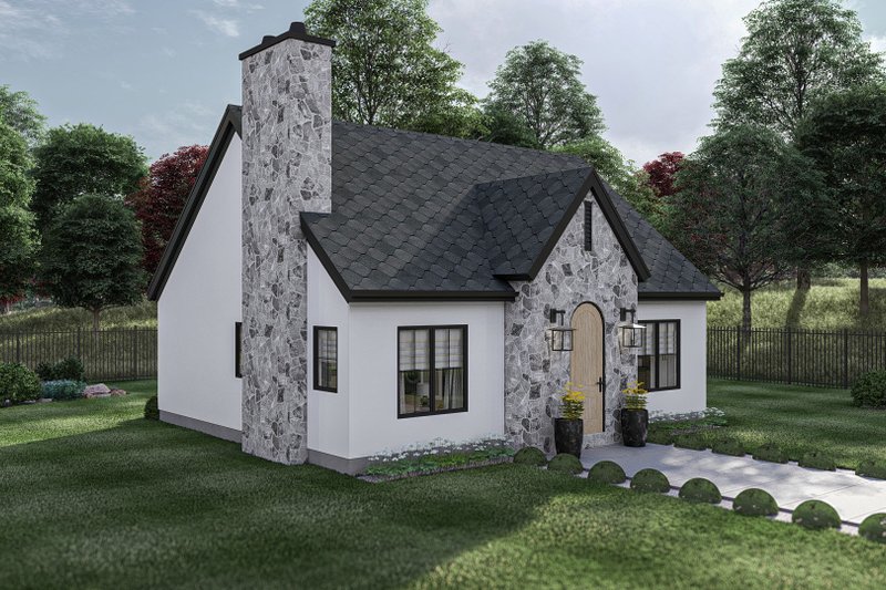 House Plan Design - Exterior - Other Elevation 1 for Modern House Plan #455-474 - 1 bed, 1 bath