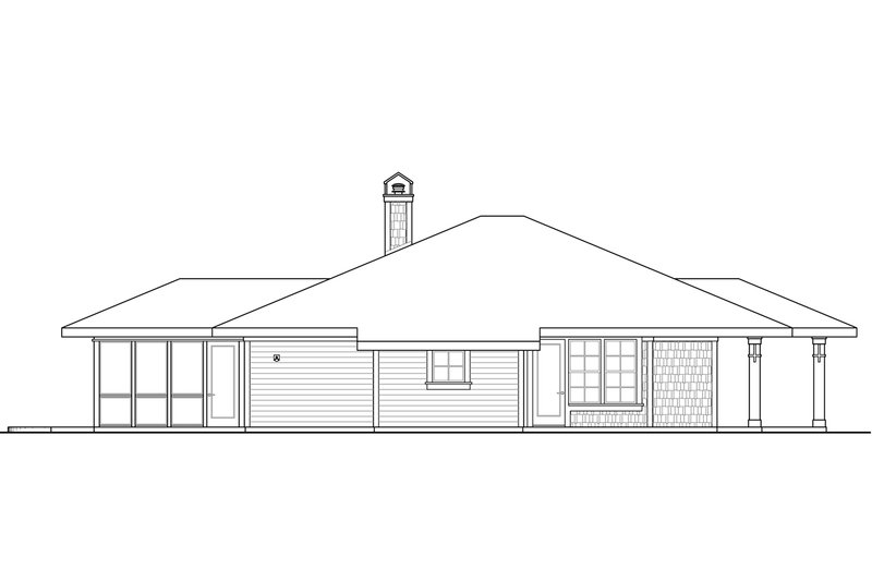 Dream House Plan - Exterior - Other Elevation for Cottage House Plan #124-999 - 3 bed, 2 bath