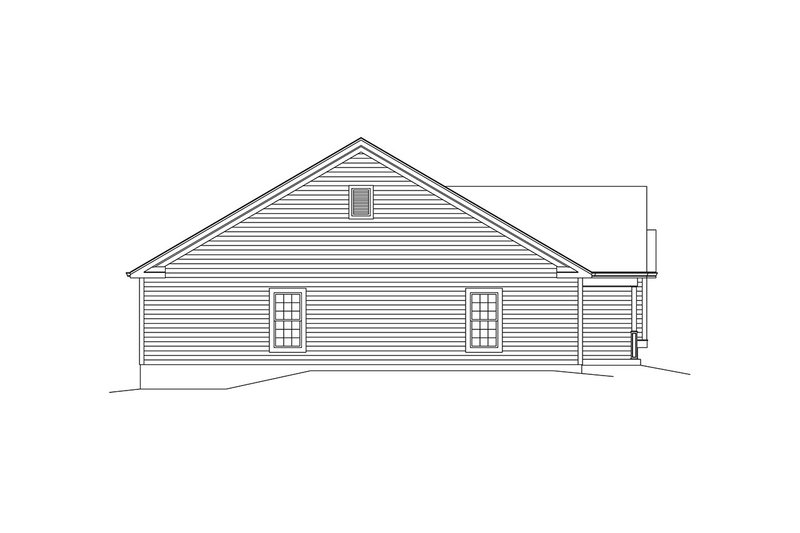 Dream House Plan - Exterior - Other Elevation for Ranch House Plan #57-670 - 2 bed, 2 bath