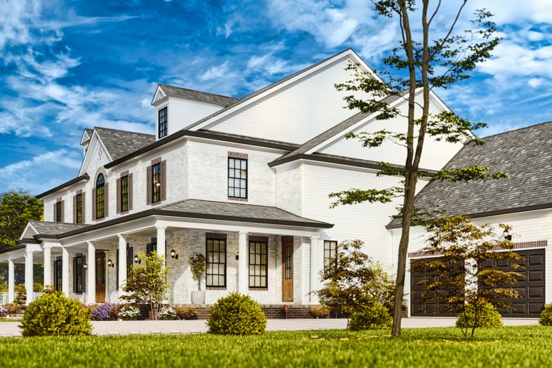 Dream House Plan - Exterior - Front Elevation 6 for Traditional House Plan #54-720 - 6 bed, 4 bath