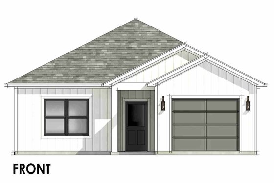 Exterior - Front Elevation 6 for Cottage House Plan #1096-133 - 2 bed, 2 bath