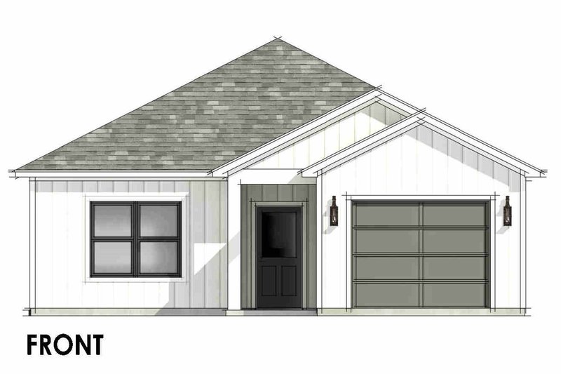 House Design - Exterior - Front Elevation 6 for Cottage House Plan #1096-133 - 2 bed, 2 bath