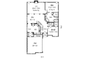 European Style House Plan - 3 Beds 3 Baths 2581 Sq/Ft Plan #329-260 