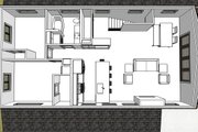 Country Style House Plan - 2 Beds 1.5 Baths 1190 Sq/Ft Plan #1105-11 