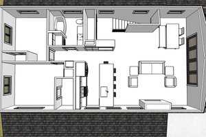 Interior - Other 1 for Barndominium House Plan #1105-11 - 2 bed, 1.5 bath