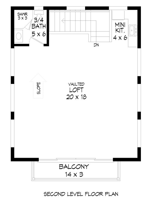 Architectural House Design - Contemporary Floor Plan - Upper Floor Plan #932-403