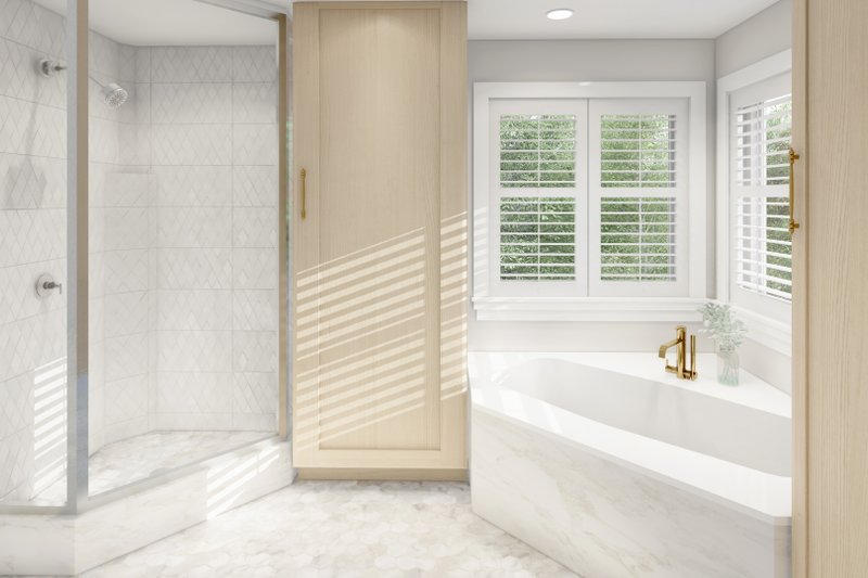 House Design - Interior - Master Bathroom for Traditional House Plan #1060-17 - 7 bed, 4 bath