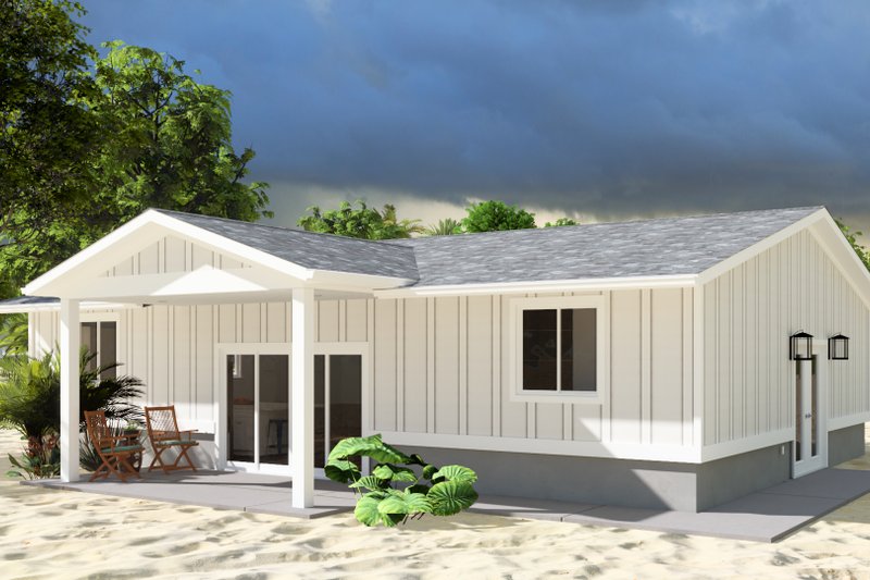 Home Plan - Exterior - Front Elevation 3 for Traditional House Plan #1060-202 - 1 bed, 1.5 bath
