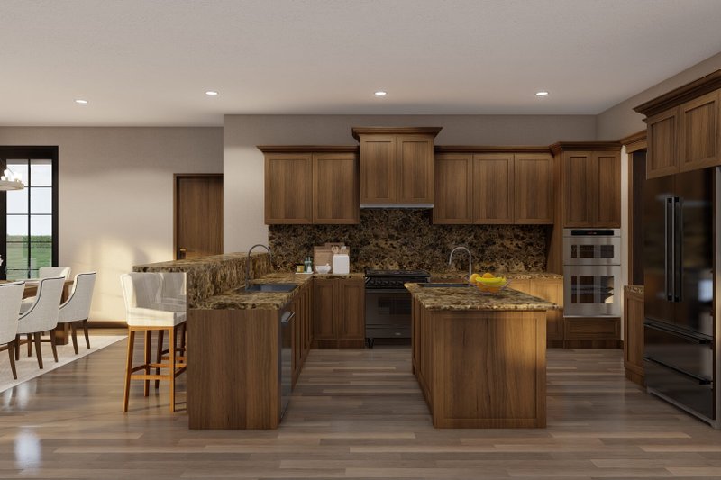 Architectural House Design - Interior - Kitchen 1 for European House Plan #17-3328 - 4 bed, 3.5 bath