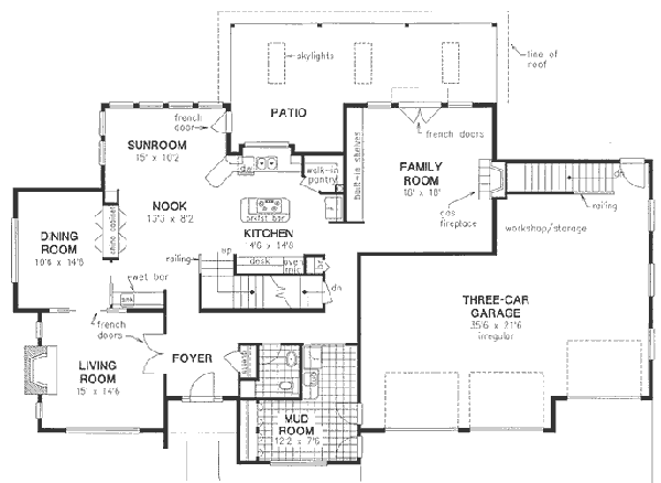 European Floor Plan - Main Floor Plan #18-9117