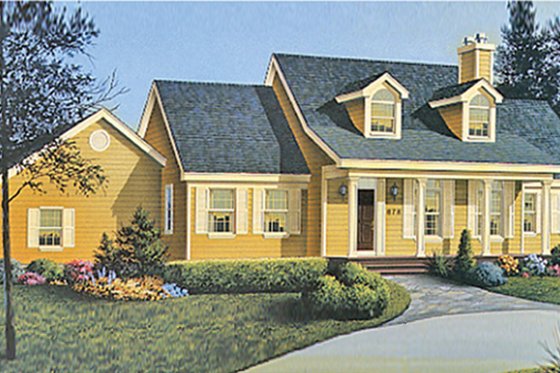 Exterior - Front Elevation 3 for Country House Plan #314-164 - 3 bed, 2 bath