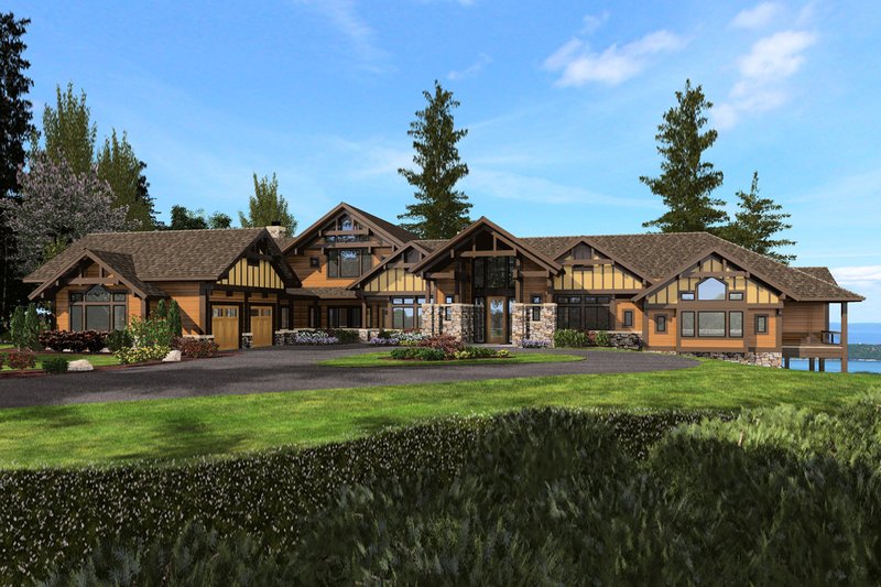 Dream House Plan - Craftsman Exterior - Front Elevation Plan #132-215