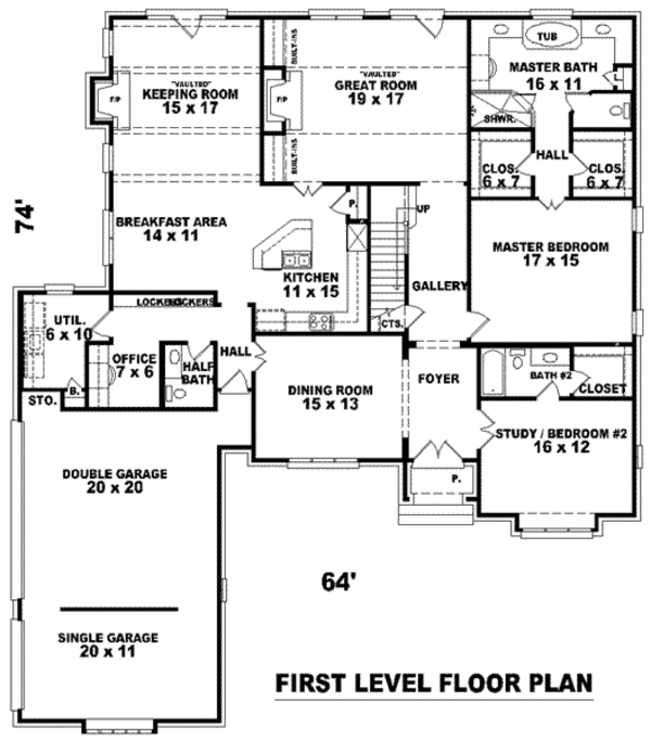 European Floor Plan - Main Floor Plan #81-1283