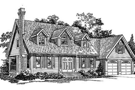 Exterior - Front Elevation for Traditional House Plan #47-262 - 3 bed, 2.5 bath