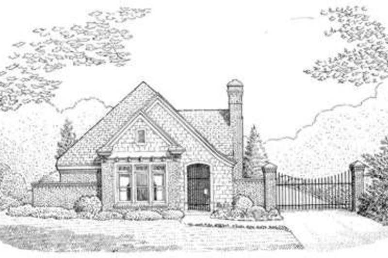 Home Plan - European Exterior - Front Elevation Plan #410-152