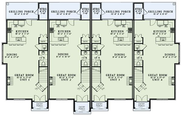 European Floor Plan - Main Floor Plan #17-2525