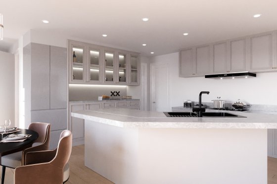 Interior - Kitchen for Traditional House Plan #54-456 - 3 bed, 2.5 bath