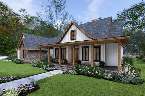 Exterior - Other Elevation 1 for Cottage House Plan #120-285 - 3 bed, 2.5 bath