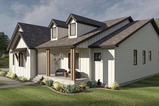 Exterior - Other Elevation for Farmhouse House Plan #455-211 - 3 bed, 3 bath