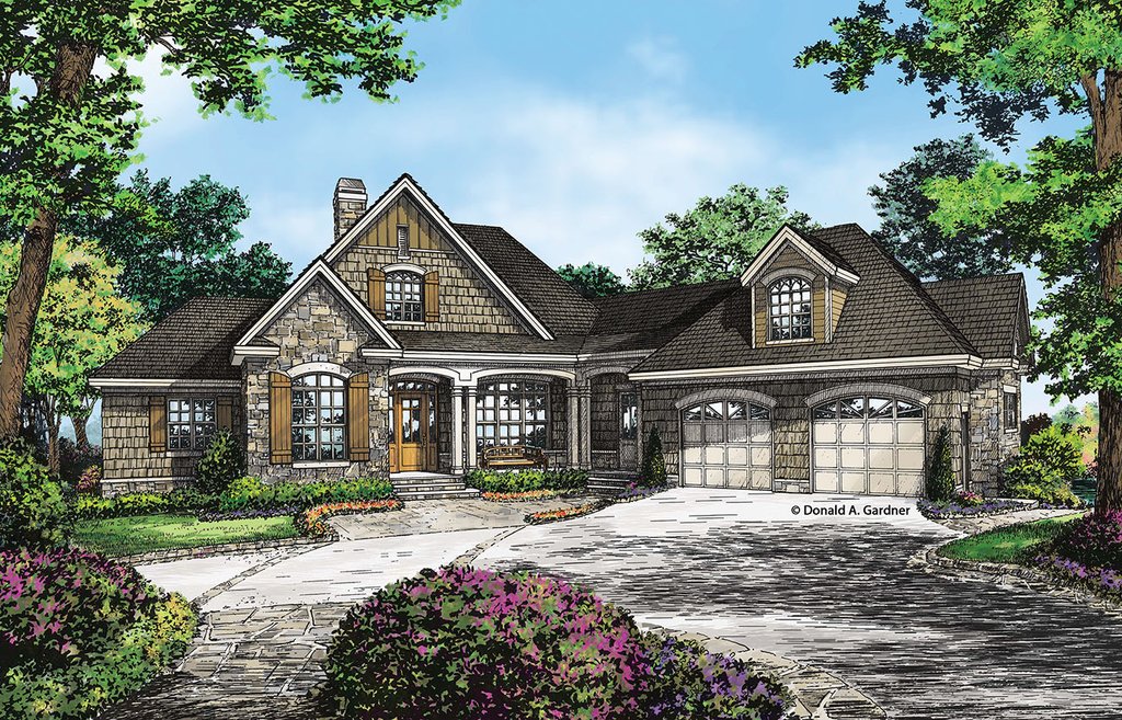 Craftsman Style House  Plan  3 Beds 3 5 Baths 3022 Sq Ft 