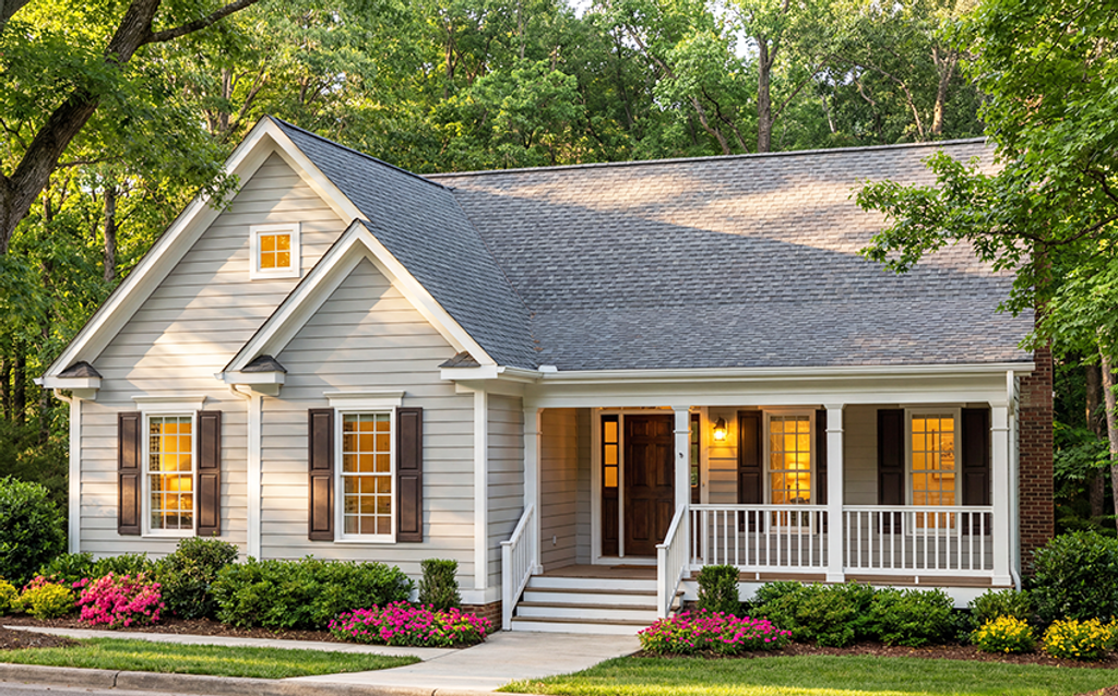 Exterior - Front Elevation 2 for Traditional House Plan #406-281 - 3 bed, 2 bath