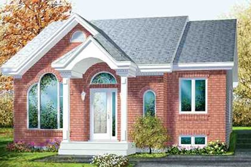 House Blueprint - Traditional Exterior - Front Elevation Plan #25-4231