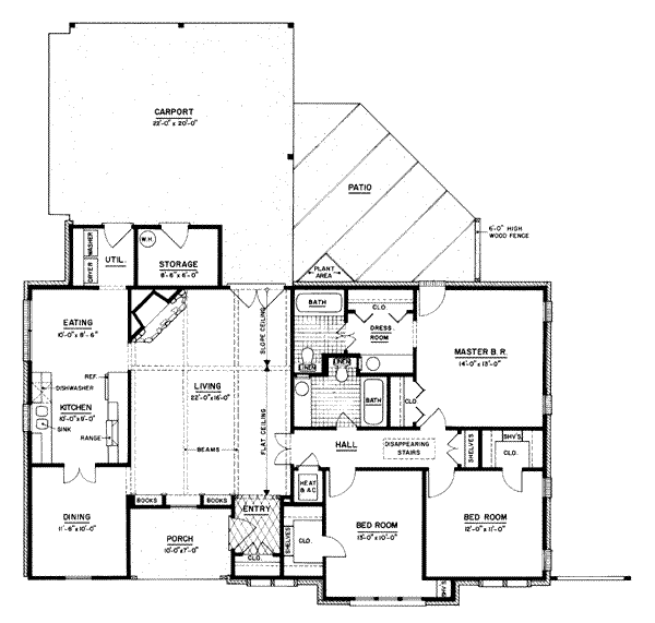 House Plan Design - European Floor Plan - Main Floor Plan #36-369
