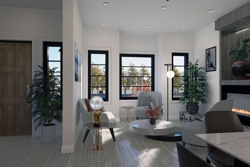 Architectural House Design - Interior - Entry for Cottage House Plan #1101-5 - 3 bed, 2.5 bath